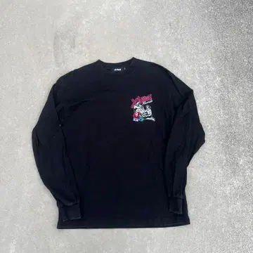 X-LARGE 블랙 긴팔 T셔츠