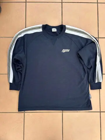 90s Puma 네이비 트레이닝복 스트라이프