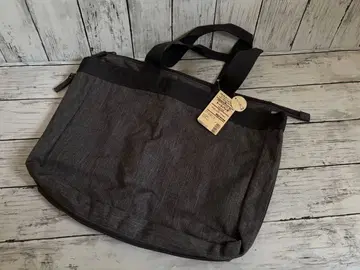 다크 그레이 지퍼 토트백