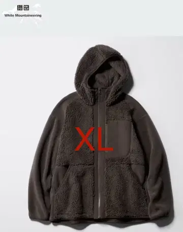 UNIQLOxWhite Mountaineering 플리스 풀 집업 후드티