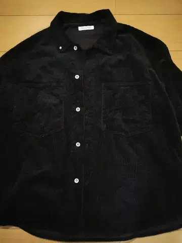 프릭스스토어 코듀로이 셔츠 블랙