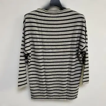 23구 캐시미어 함유 긴팔 니트 니트 보더 38 M