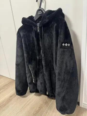 타트라스 퍼 블루종 퍼 다운 보아 다운 오버 사이즈 유모라