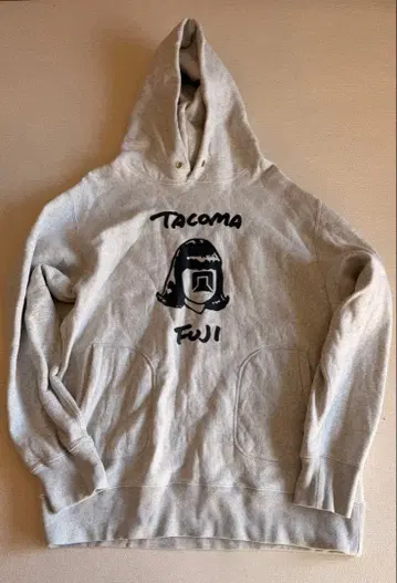 TACOMA FUJI RECORDS 그레이 후드티 XL