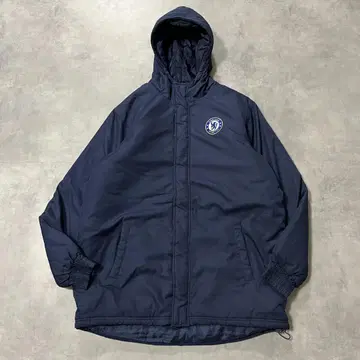 첼시 패딩 자켓 후드 축구 공식 네이비 파랑 L 12152
