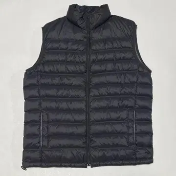 새상품급 시마무라 다운 베스트 빅 사이즈 LL 블랙 방한 보온 경량