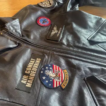 [ 구하기 어려움 ] AVIREX 아비렉스 탑건 가죽 자켓/네이비