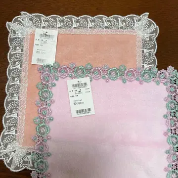 긴자와 레이스 손수건 2장 세트