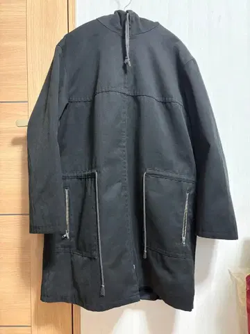 1988년제 후드 부착 모즈 코트 블랙