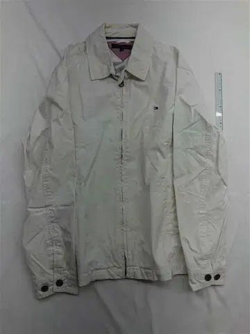 타미 힐피거 코튼 자켓 M 사이즈 남성용 화이트 계열