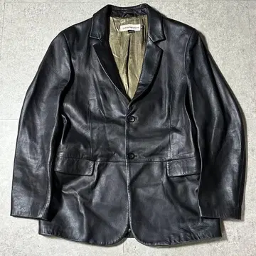 EMPORIO ARMANI 가죽 테일러드 자켓 50 두꺼운