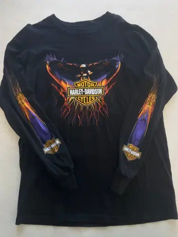 레어! vintage Harley longsleeve 하 롱T
