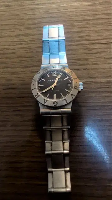 불가리 아날로그 손목시계 실버/블랙