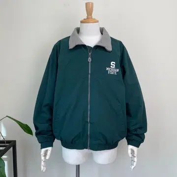 90s 00s MICHIGAN STATE 칼리지 웜업 자켓