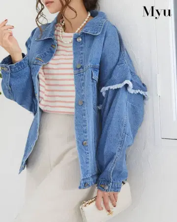새상품급 myu 데님 자켓