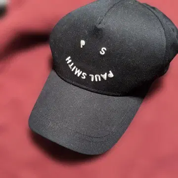 Paul Smith 스마일 로고 블랙 캡
