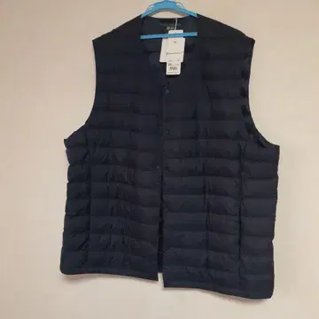 [ 새상품 미사용 ] 유니클로/울트라 라이트 다운 베스트/3XL/네이비