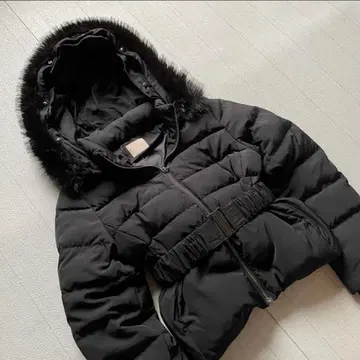 RESEXXY 숏 퍼 다운 코트 F 사이즈