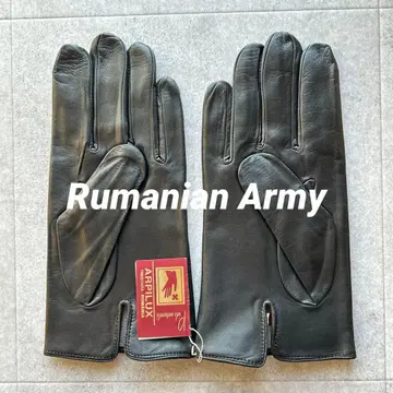 데드스탁 루마니아군 가죽 그로브 장갑 블랙 검정 천연 가죽 희귀 레어