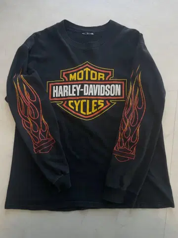 파이어 프레임! vintage Harley 하레이 긴팔