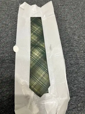 조르지오 아르마니 그린 체크 넥타이