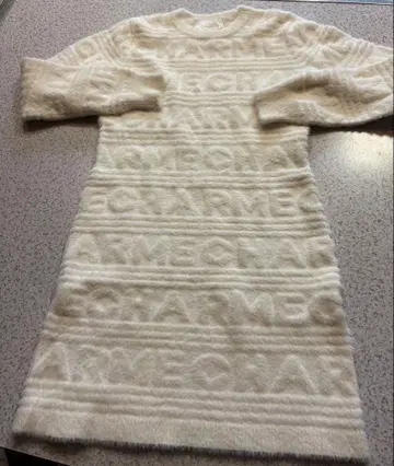 미셸 마카롱 화이트 복슬복슬 원피스 천사처럼 귀여운 CHARME