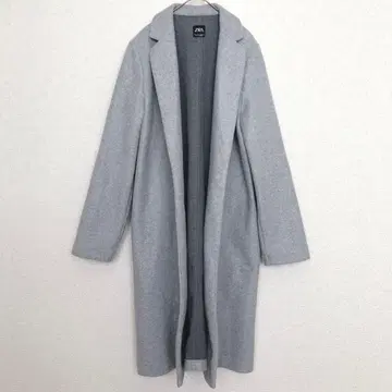 자라 | 체스터 코트 오픈 프론트 [ L ] 롱 코트 그레이 클래식