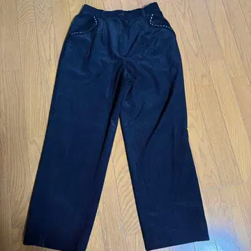 adabat 여성 팬츠 블랙 코듀로이 겨울 상품 M