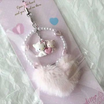 산리오 스트랩 (헤이세이 출생 캐릭터 복슬복슬 하트) 차미키티