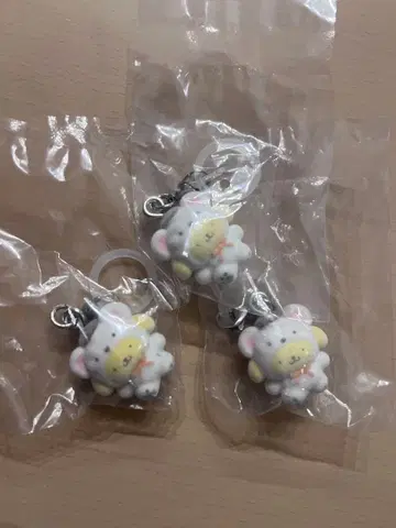 폼폼푸딩 메지루시 액세서리 ~푹신푹신 스노우~(스트랩 포함)