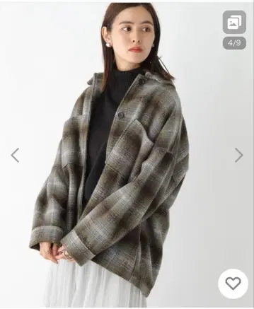 [렙심] 체크 아우터