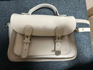 일비종떼 그레이 가죽 숄더백