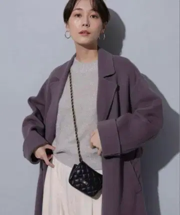 arperge story 아르페쥬 스토리 리버 컬러 코트 모카 1