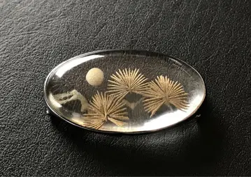 오비 고정 띠 수정 인탈리오 소나무와 달