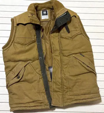 지스타 로우 자켓 베스트 카키색 단종