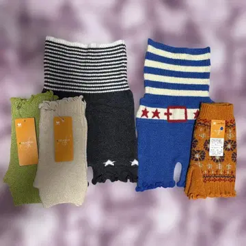 와코루 귀여운 복대 포함 니트 팬츠 M-L 사이즈 5장 세트