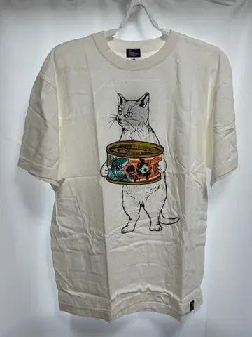 go slow caravan 고양이 TEE (MENS) L WHITE