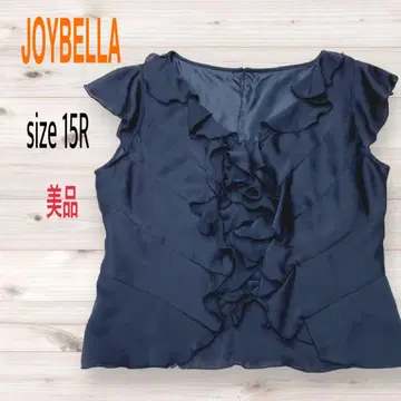 JOYBELLA 블랙 프릴 반팔 블라우스 15R [새상품급]