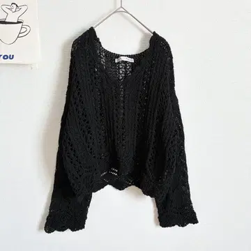 ZARA 자라 오버 사이즈 오픈 니트 시스루 편직 스타일리시 성숙/러블리