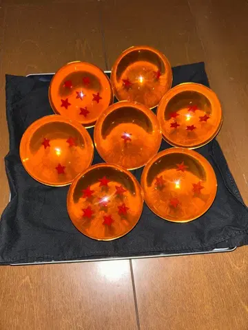 드래곤볼 7세트 구슬 용구 수지 유리공