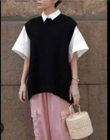 마차트 아제 슬리브리스 니트