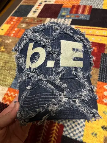 b.E 프린지 데님 캡