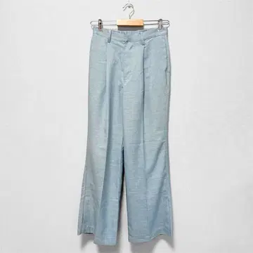 비스/슬랙스/무지 센터 프레스/폴리에스테르/M/뒷면 밴딩 사이드 슬릿