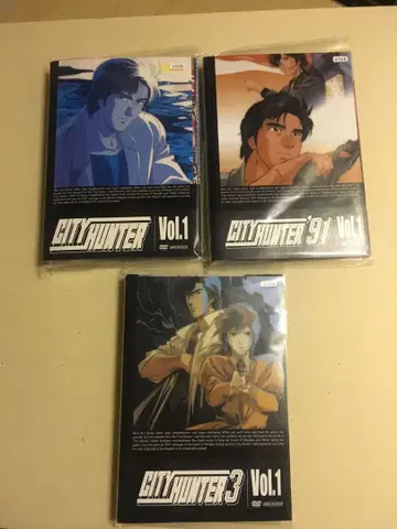 DVD 시티 헌터 15개 세트 렌탈판