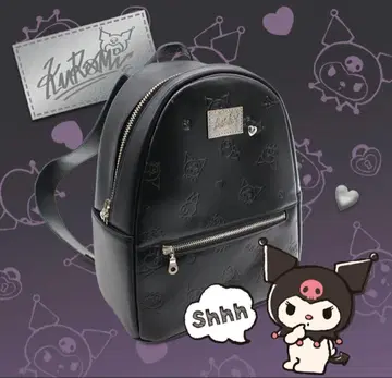 산리오 쿠로미 천연 가죽 백팩 Y2K 지뢰계 양산형