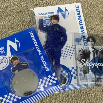 3점 SnowMan 와타나베 쇼타 아크릴 스탠드 클리어 스티커 거울