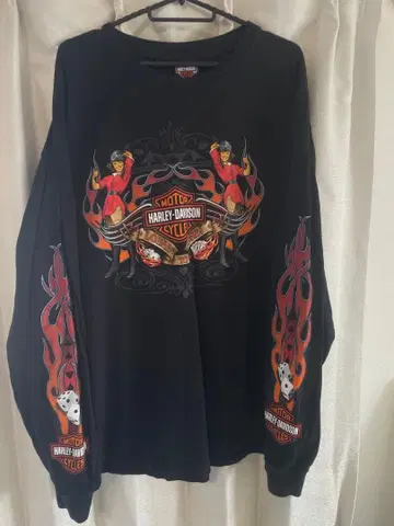 레어!vintage Harley 할리 긴팔