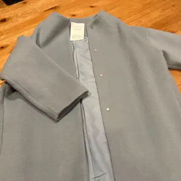 ELENDEEK 라이트 블루 롱 코트 사이즈 00