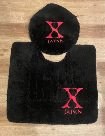 X JAPAN 화장실 커버 뚜껑 & 매트 세트