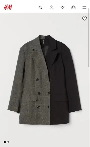 H&M 오버사이즈 자켓 테일러드 자켓